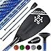 KESSER® Paddel Carbon Professional Speed inkl. Tasche - 3-teilig für SUP Kayak Stand-Up Paddling Board - leicht 700g Stechpaddel Verstellbar Teleskop 165cm-215cm Kajakfahren Surfboard Stecksystem