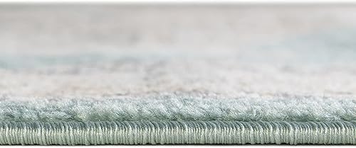 Miniatura 5 de Unique Loom Parker Collection - Alfombra de área Merakli (7 pies 10 pulgadas x 10 pies rectangular, aguamarinabeige)