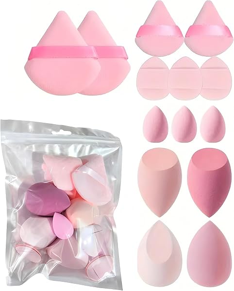 14 Pcs Makeup Sponge Set Latex-Free