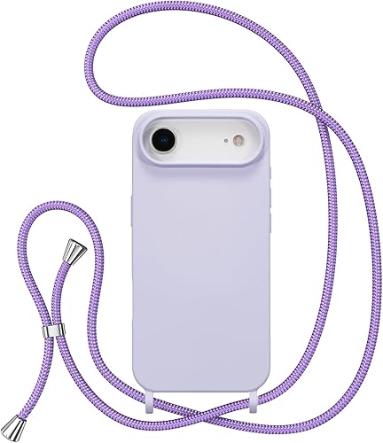 Miniatura 203 de ZTOFERA Funda para iPhone 13 Pro con correa, funda cruzada para teléfono con cordón ajustable para el cuello para el hombro, silicona suave a prueba