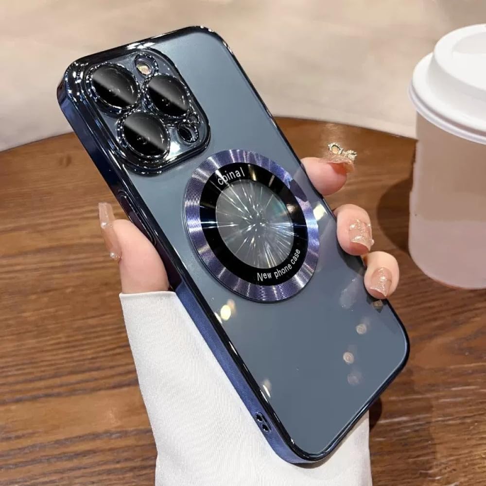 Étui magnétique iPhone 15 Pro Max rigide transparent - 7