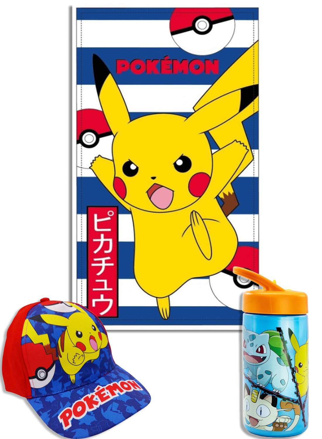 MARUKATSU Minecraft Pack Playa Niño Completo Toalla 140x70 cm + Gorra Ajustable + Botella 410ml – Set Verano Infantil Microfibra Secado Rápido Piscina Gamer — view 6