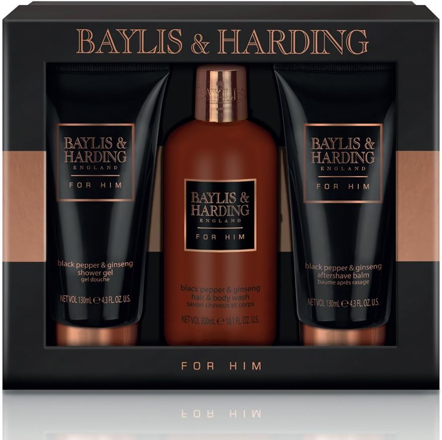 Baylis & Harding Grooming Trio, Black Pepper and Ginseng