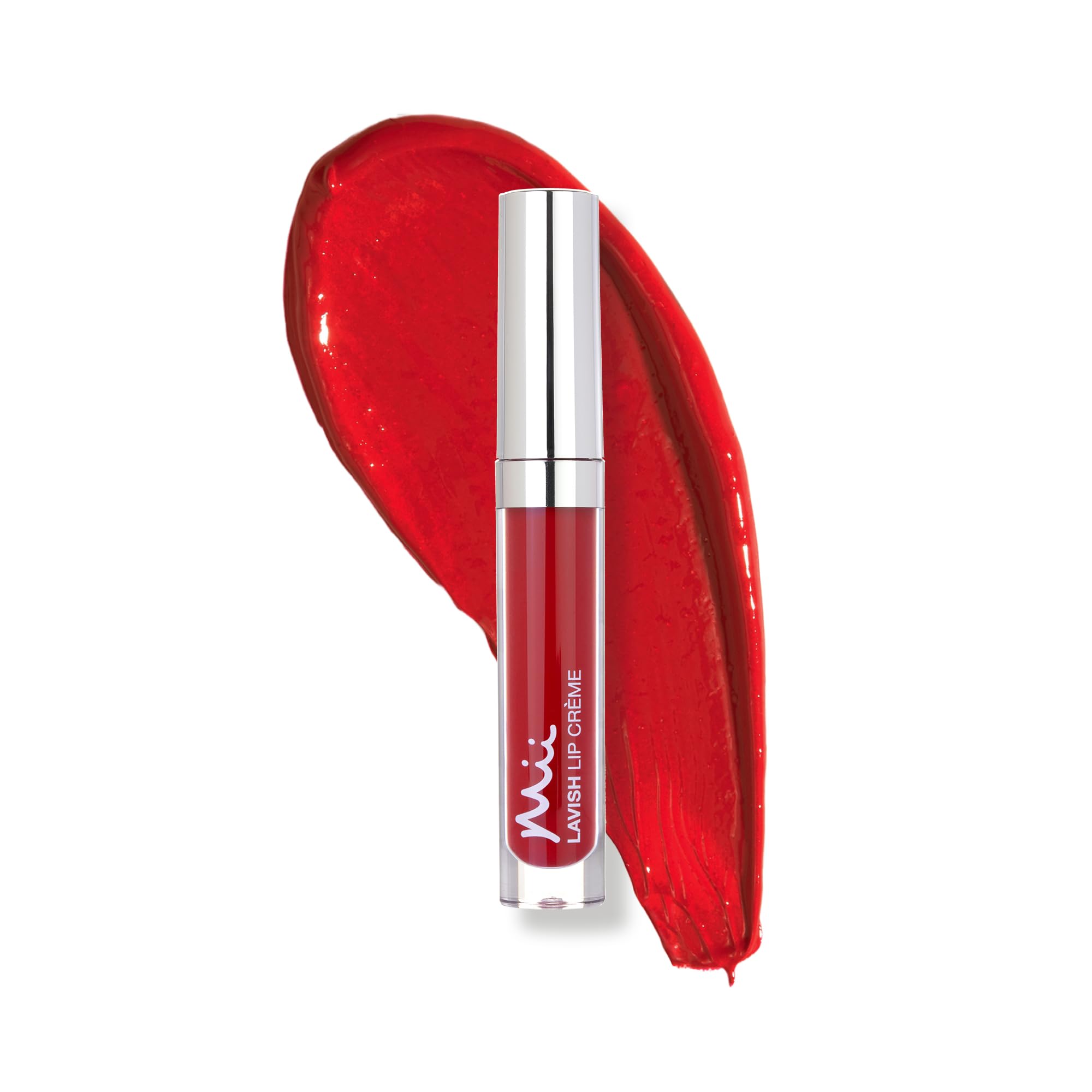 Mii Cosmetics Lavish Lip Crème Lip Gloss - Full-Coverage Colour, Non-Sticky Shine, Moisturising & Hydrating - Taboo