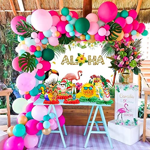 Know Me Christmas In July Honeycomb Table Centerpieces Decorations, Mele Kalikimaka Christmas Tables Centerpieces Hawaii Beach Pool Summer Santa Honeycomb Centerpieces Party Supplies #TOP4