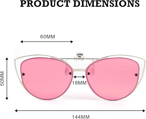 Miniatura 6 de FEISEDY Gafas de sol polarizadas con clip de ojo de gato con función abatible para gafas B2670