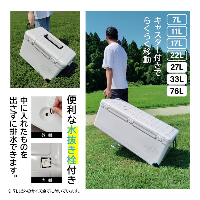 Amazon | 【セット買い】伸和 ホリデーランドクーラー 76L 保冷剤付き 