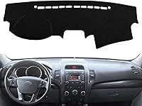 Vista 6 de Yiz Tapete para cubierta de tablero compatible con Kia Sorento 2016 2017 2018 2019 2020 con altavoz de tablero con sensores, protector de alfombra