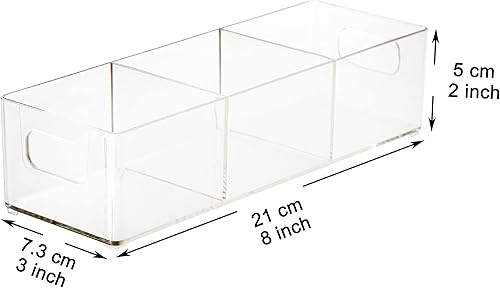 Miniatura 4 de Youngever Paquete de 2 organizadores de paquetes de té de plástico, soporte para bolsa de té, almacenamiento de bolsas de té, 8.5 x 3 x 2 pulgadas