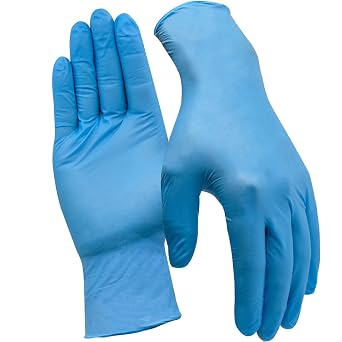 Disposable Nitrile Gloves, 5Mil Latex-Free Powder-Free Industrial Gloves for Cleaning Automotive, Non-Sterile Blue, Medium/8 Pack of 1000