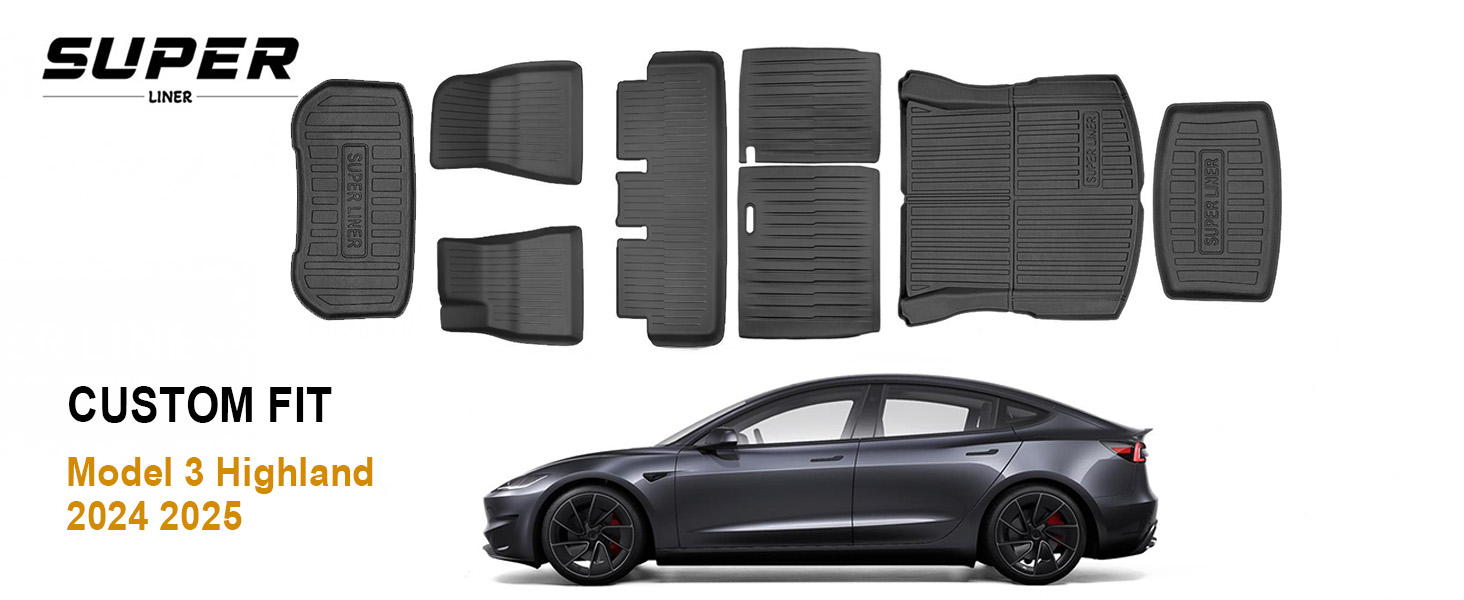 Amazon.com: SUPER LINER Tesla Model 3 Floor Mats 2025 2026 2024