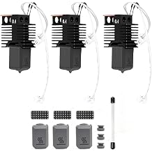 FTVOGUE Snap Maker U1 3D Printer Hotend Kit 3 Pcs Replacement Hot End Assembly 48W Ceramic Heater with 0.4mm Hardened Steel Nozzle for High Speed Printing Up to 500mm per s