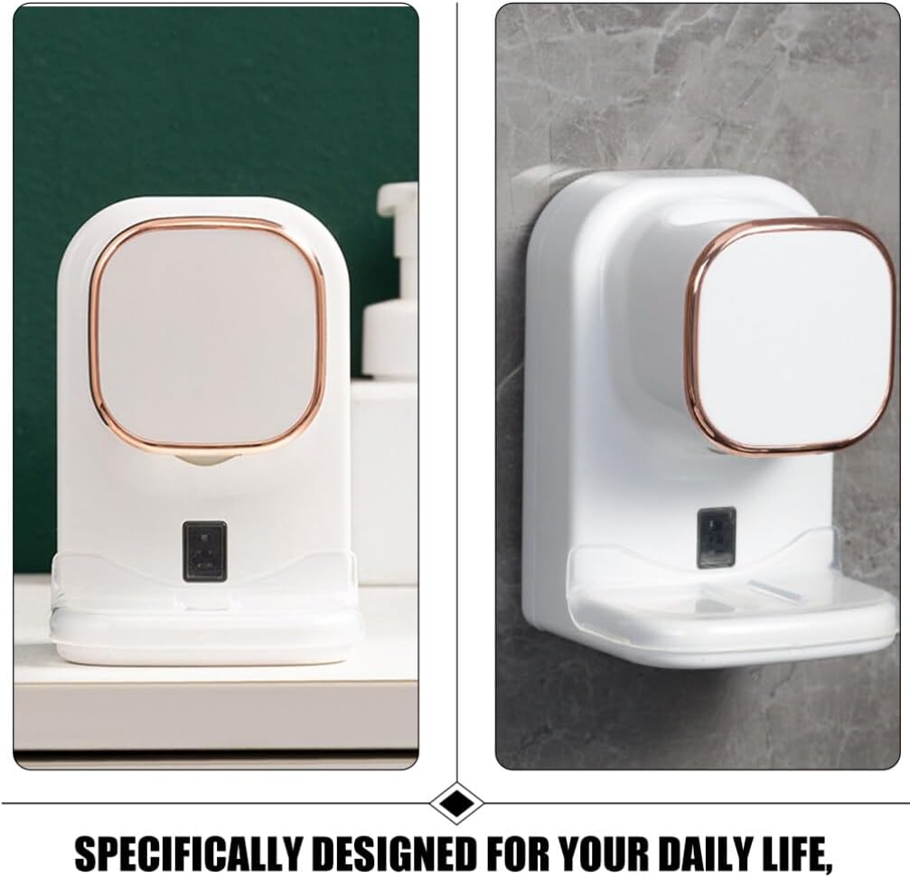 GLEAVI Automatic Electric Toothpaste Dispenser Wall Mounted Toothpaste Holder Touchless Squeezer Bathroom Accessory for Hands-Free Use 4.72X3.14X2.36In