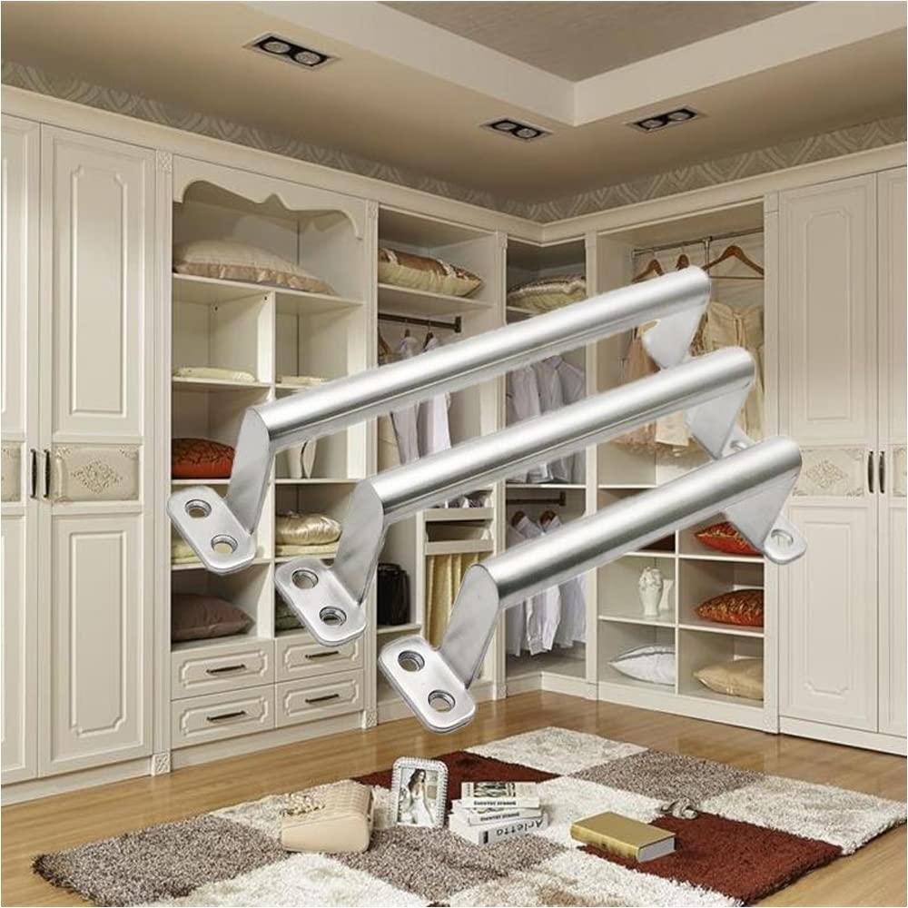 WANLIAN Maniglia in acciaio inox semplice e moderna maniglia per porta cassetto 125 mm armadio armadio maniglia per porta scorrevole argento