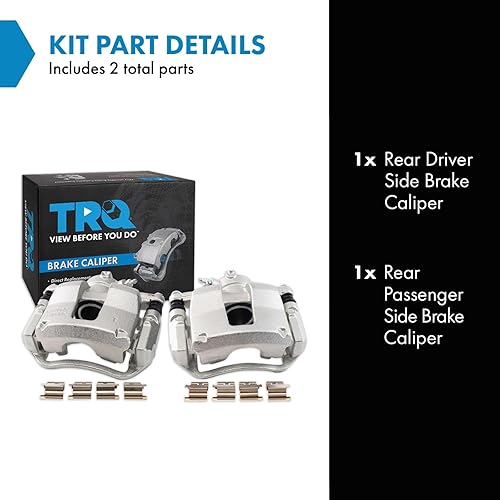 Vista 555 de TRQ - Juego de pinzas de freno delantero