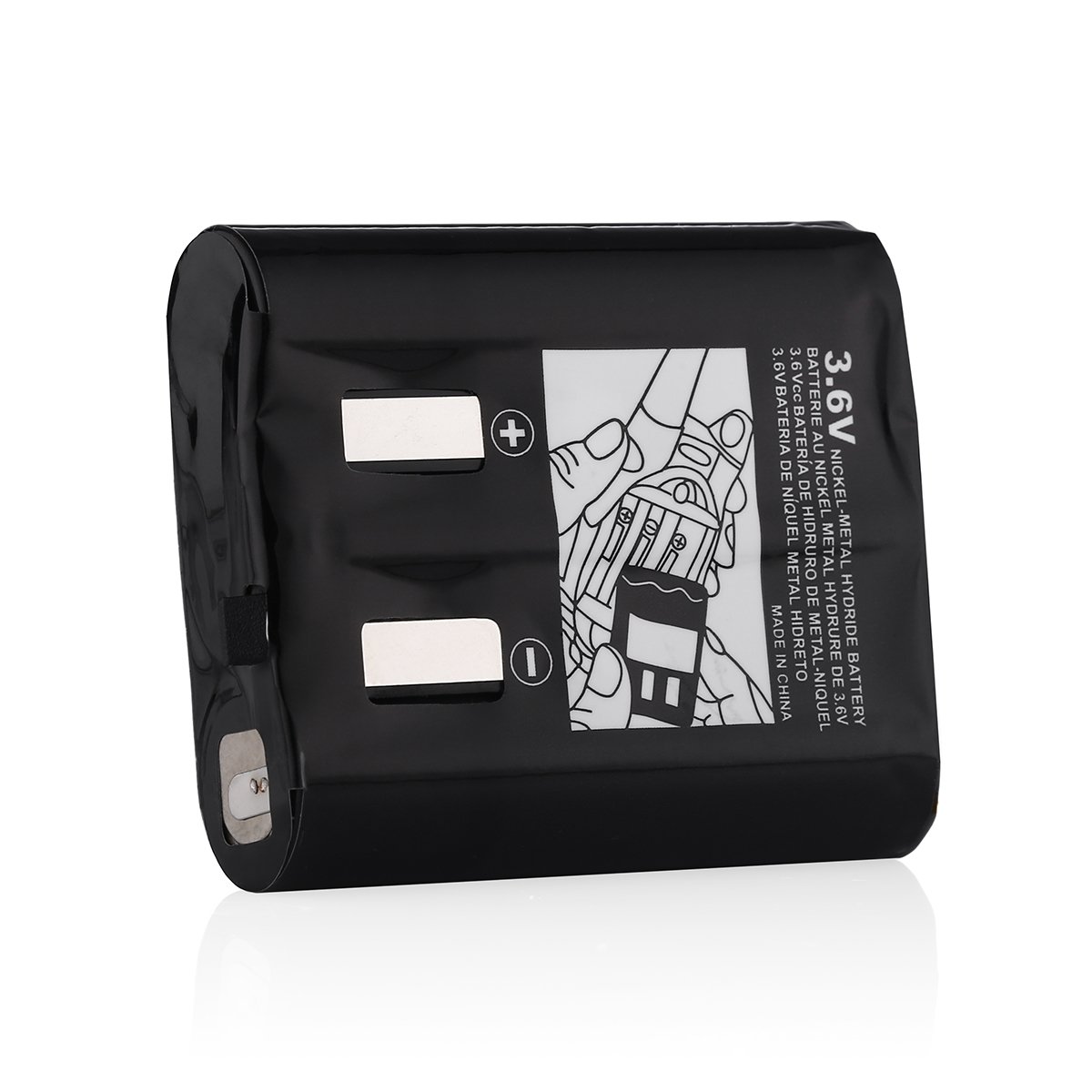 EBL 3.6V 1000mAh Rechargeable Battery Compatible with 53615 m53615 KEBTt-071-A KEBT-071-B KEBT-071-C KEBT-071-D Talkabout 5950 T4800 T4900 T5000 T5800 T9500R FV500 Series HKNN4002A HKNN4002B 2 Pack - 5
