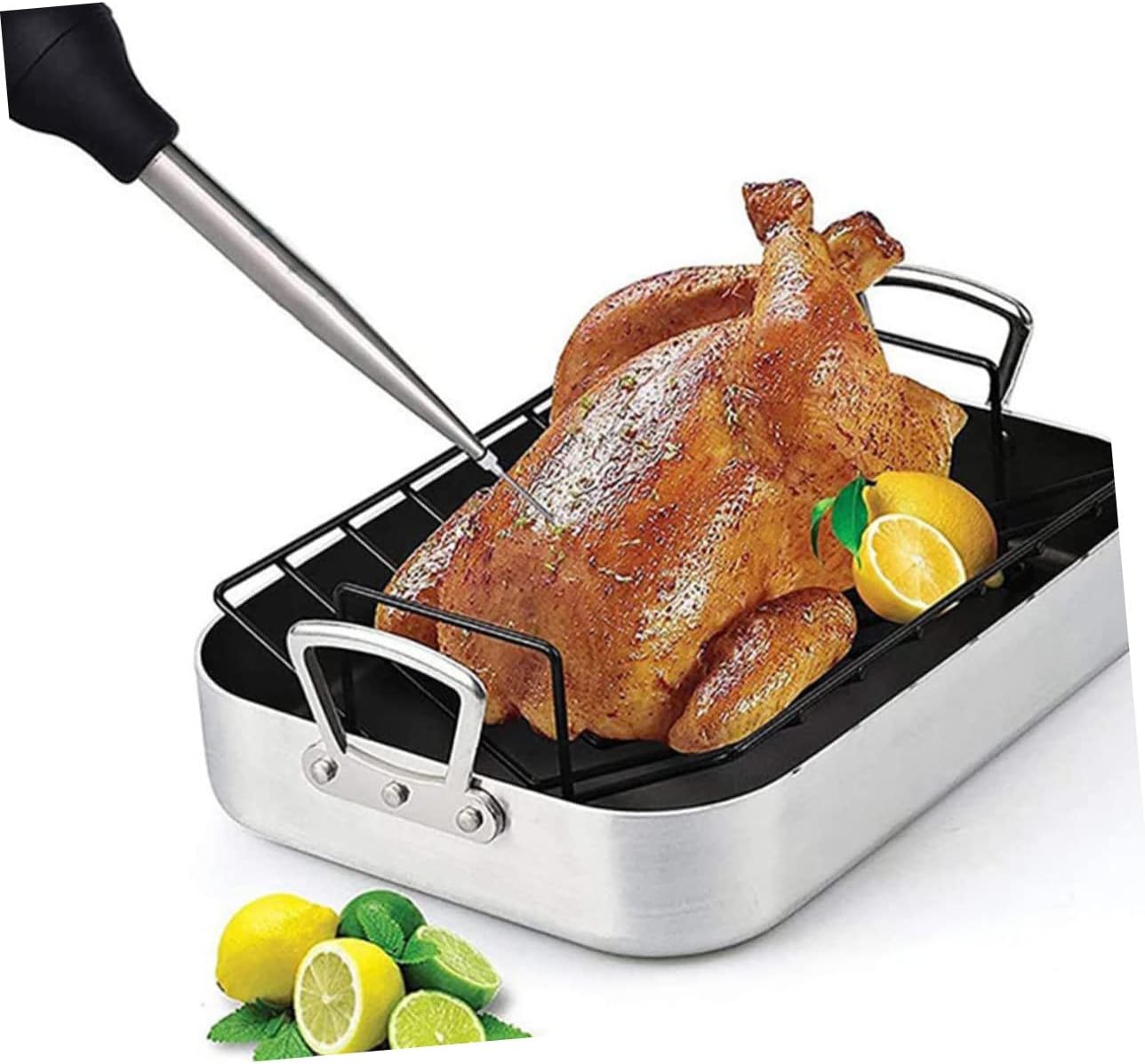 Unomor 2sets Kitchen Bbq Turkey Meat Injector Meat Sauce Injector for Grilling Accessories