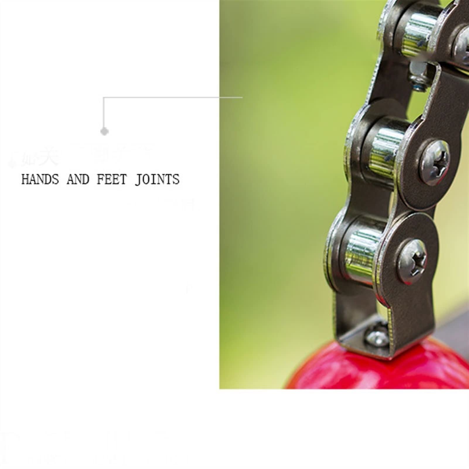 Relojes de Escritorio Robot deformado que parpadea el reloj de alarma de alarma de los niños Dibujos animados de reloj despertador reloj de reloj de metal de metal Las manos y los pies se pueden girar