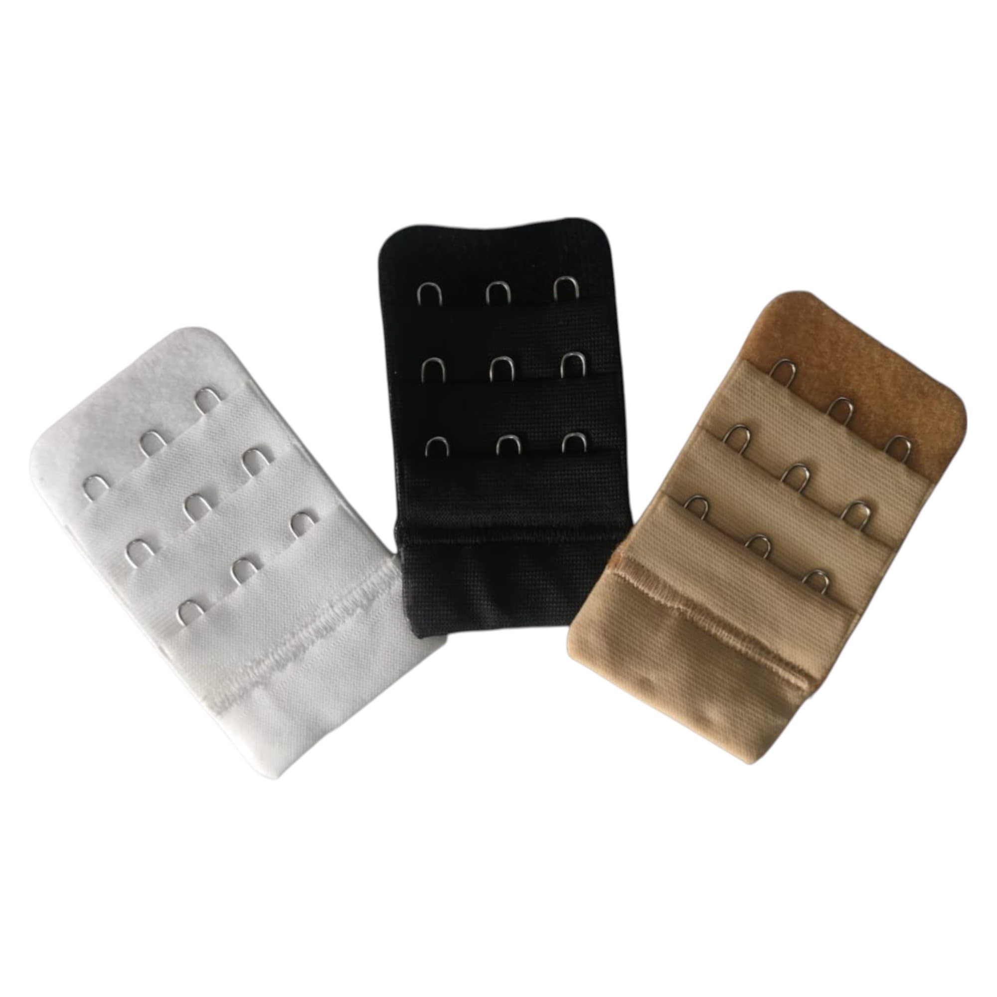 Bra Extender 3 Hook Bra Back Clips Bra Strap Extender Bra Clasp (3pcs) White,Skincolor, Black Color-image-32