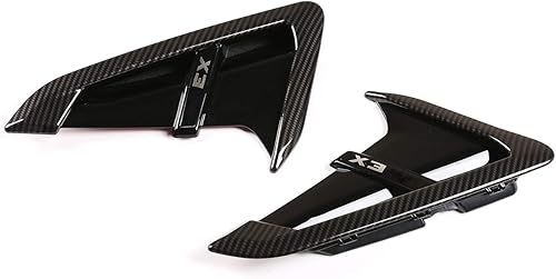 Miniatura 4 de CHEYA Shark Gills - Cubierta de ventilación para guardabarros lateral de flujo de aire delantero ABS para BMW X3 G01 X4 G02 X3M X4M 2018-2021