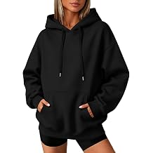 Oversized Hoodie Women Cozy Fleece Fall Sweatshirts Y2K Hoodies Casual Drawstring Hooded Sweatshirts with Pockets