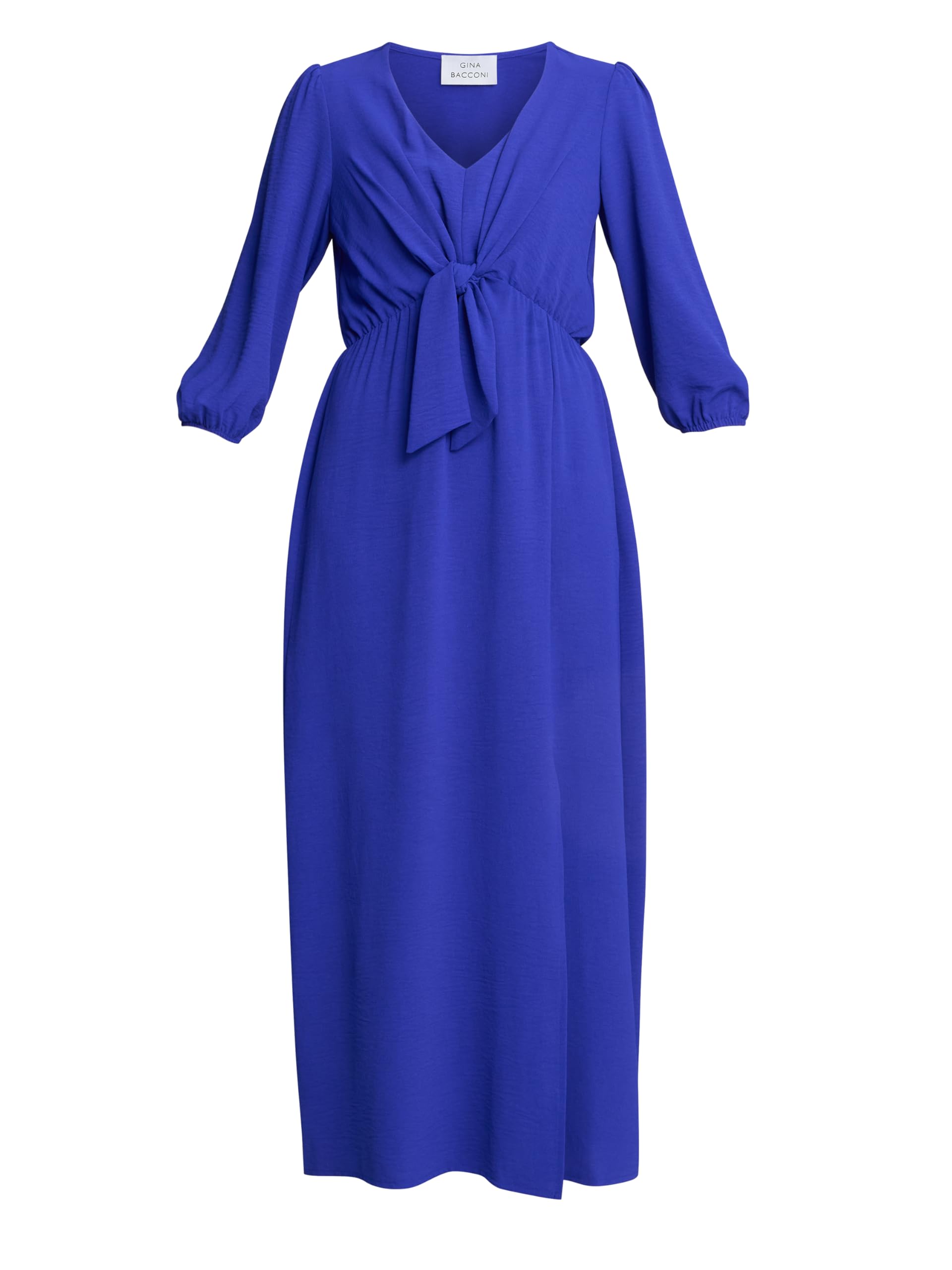 Gina Bacconi Womens Maxi Cocktail Dress, Sapphire, 14 UK