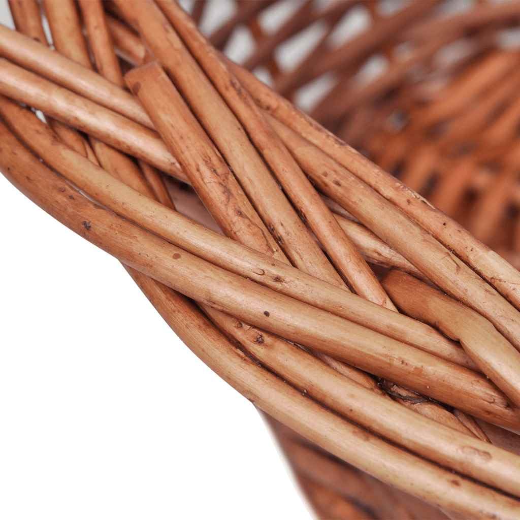 Hundekorb aus Weide Natur 69 cm mit robustem Design, Leichter Tragbarkeit, ideal für kleine Hunde und Katzen, geeignet als gemütlicher Schlafplatz, Liegeplatz oder Kuschelbett