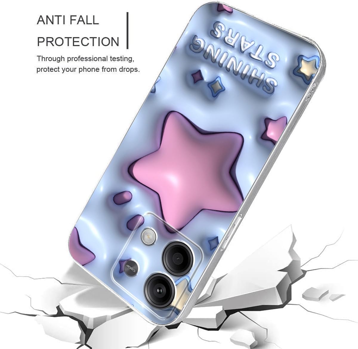 MOJIA Cover Per Xiaomi Redmi Note 13 PRO+ 5G - Custodia Carina Con Effetto 3D Morbida Silicone Antiurto - Modello 8101 - 2