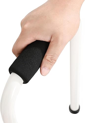 Miniatura 8 de Sattiyrch Taburete escalonado con asa para mayor edad, taburete resistente y ligero con plataforma antideslizante, fácil de montar, soporta de forma