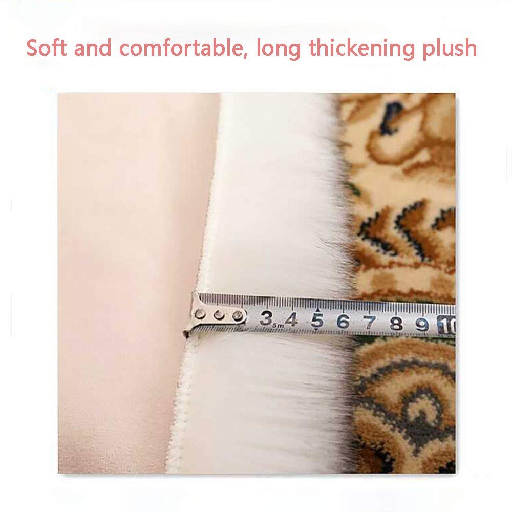 Peau de Mouton synthétique,Faux Peau de Mouton Imitation Toison Moquette,Peau d'agneau Tapis,Fluffy Soft Longhair Décoratif Coussin de Chaise Canapé Natte