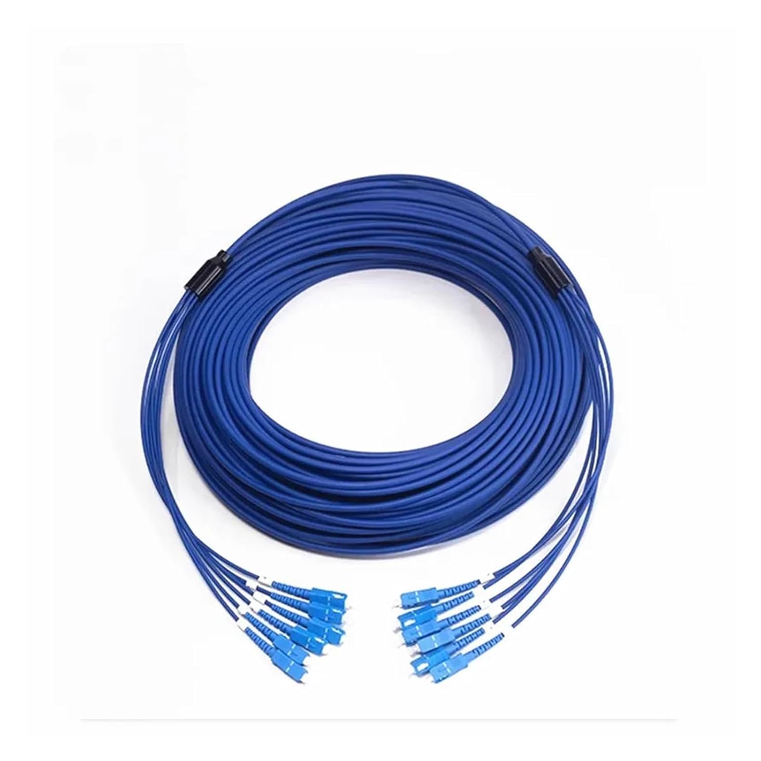LC Armored Fiber Optic Cable, SC UPC, 4-core, 6-core, 8-core, Single Mode Fiber Patch Cord, 60m, 80m, 100m(4-core 4SC-4SC 100m)