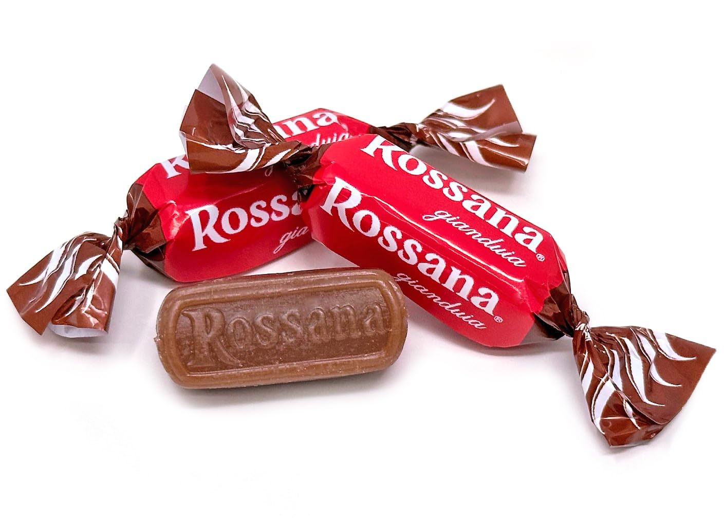 SweetGourmet Rossana Chocolate-Hazelnut Filled Italian Premium Hard Candy Bulk, 2 Pound