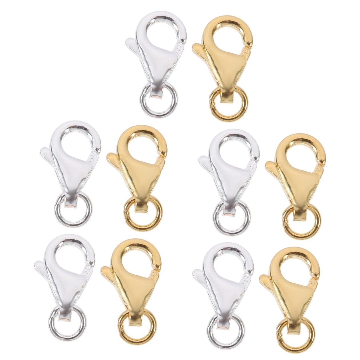 ARTIBETTER 10 Set Fermagli per Gioielli e Chiusure per Collane e Bracciali Accessori per Fai da Te e Creazioni Artigianali Materiali per Unici Progetti Diy