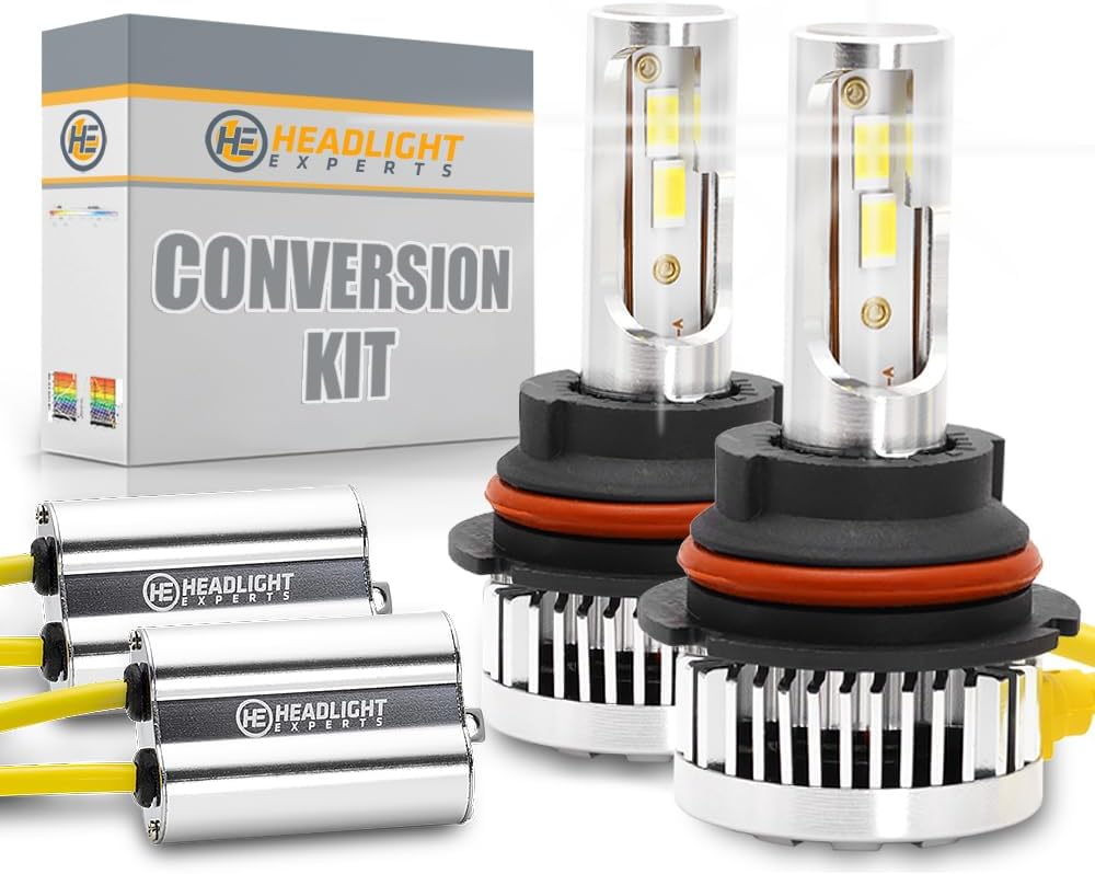 9007 Bulb Kit for 2011 Nissan Pathfinder Plug and Play 6000K 22,000 Lumens w/Canbus Built-In Error Free (Pack of 2) Fog Light