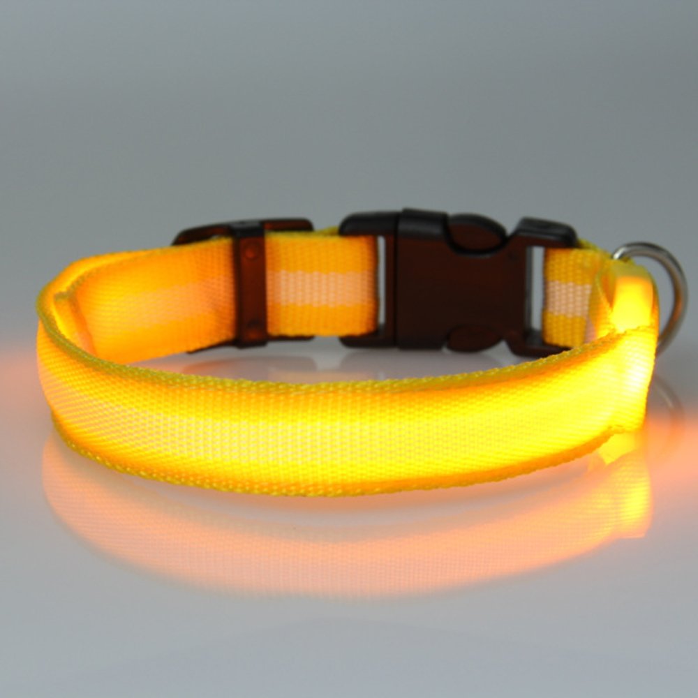 Tzou Dog Safety Collar, Yellow, Large