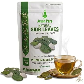 Dried SIDR Leaves - 100% Pure, Organic, Sun-Dried Leaves Healthy Well Cleaned Leaves 100g