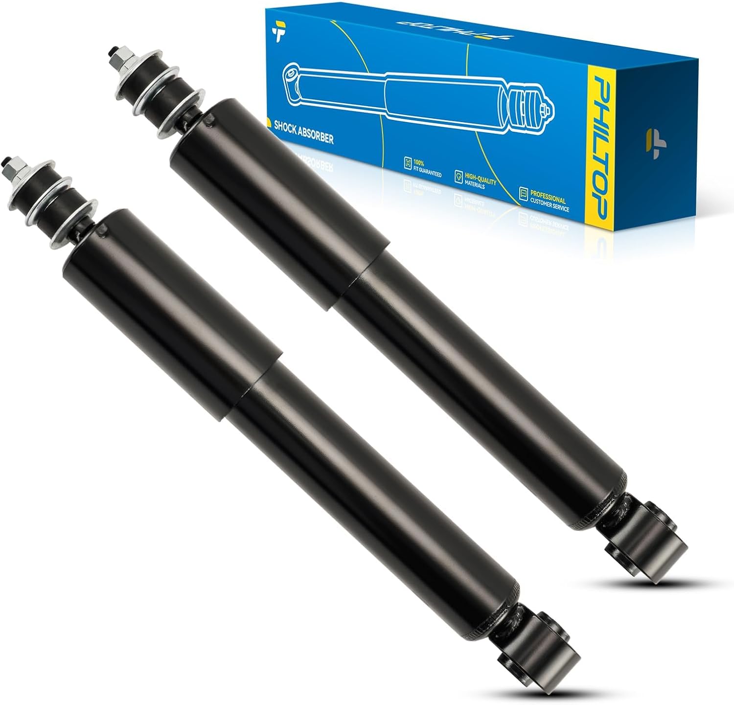 PHILTOP Front Complete Struts Shocks Assembly Shocks Absorbers 37030 * 2 Compatible with 1986-1995 Toyota Pickup 1986-1995 Toyota 4Runner 1993-1998 Toyota T100