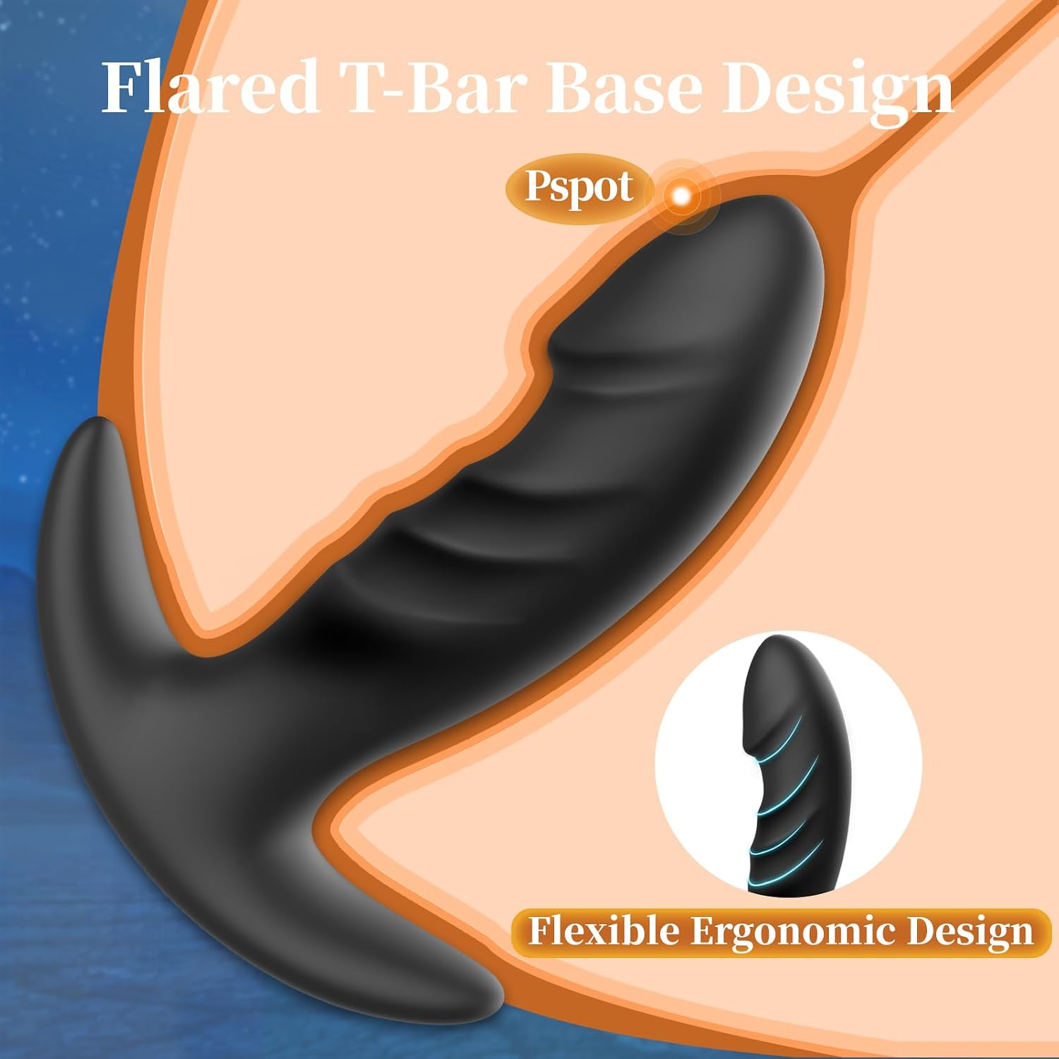 Anal Butt Plug Set Sex Toys 3pcs Silicone Anal Training Kit for Comfortable Long-Term Wear Personal Sex Toy for Beginners, Advanced Users with Flared Base Prostate Toys Anal Beads Anal Toy