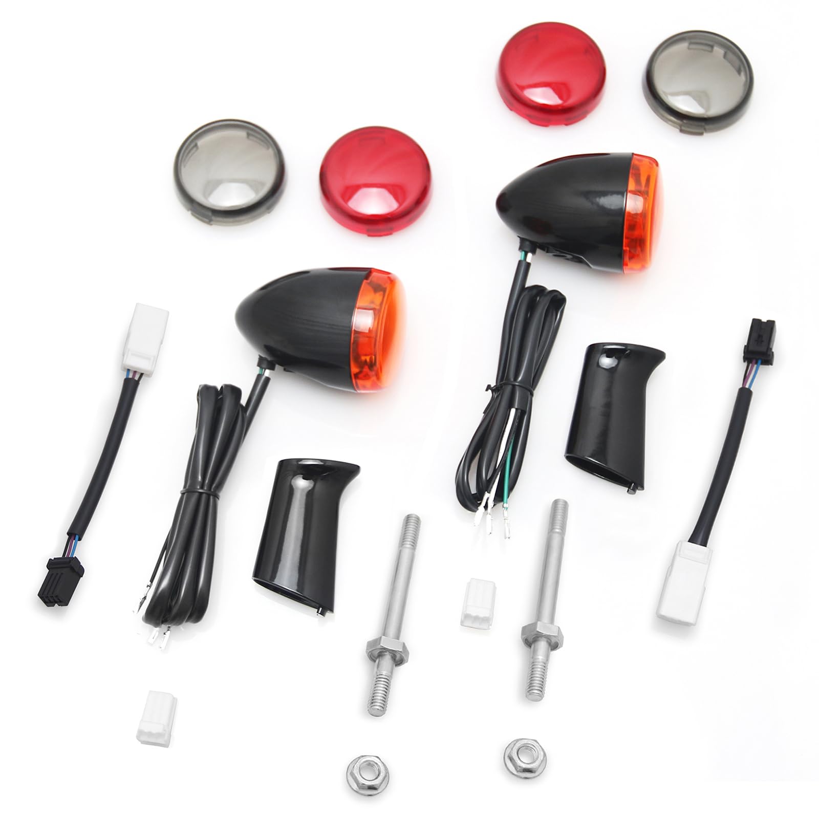 Rear Turn Signals Light Fit Harley XL883 XL1200 Sportster 1992 - Foto 3