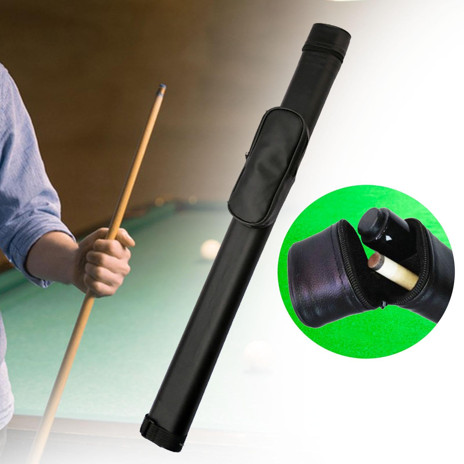 Fenteer Estuche para Taco de Billar de 1/2 Pulgada, Regalo para entusiastas de Billar, Interior Suave e Impermeable, Estuche de Transporte para caña