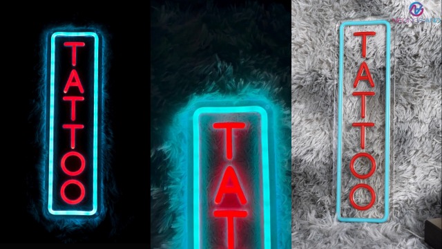 タトゥー  ネオンサイン TATTOO Neon Sign Led Wall Window Decor Man Cave Neon Light
