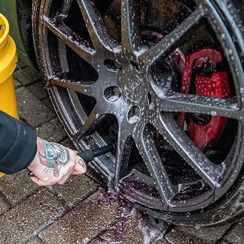 Meguiar’s Supreme Wheel Brush - Felgenbürste Auto - Felgenreiniger Alufelgen - Sanfte + effektive Bürste für alle Felgentypen und Felgenoberflächen - Größe: Large 47x10cm