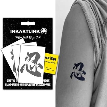 INKARTLINK Semi Permanent Tattoos, 3 Sheets of Small Temporary Tattoos, Adult Art Designs, Party Favors, Waterproof, Realistic, No Adhesive, No Reflective, Lasts 1-2 Weeks Be Patient