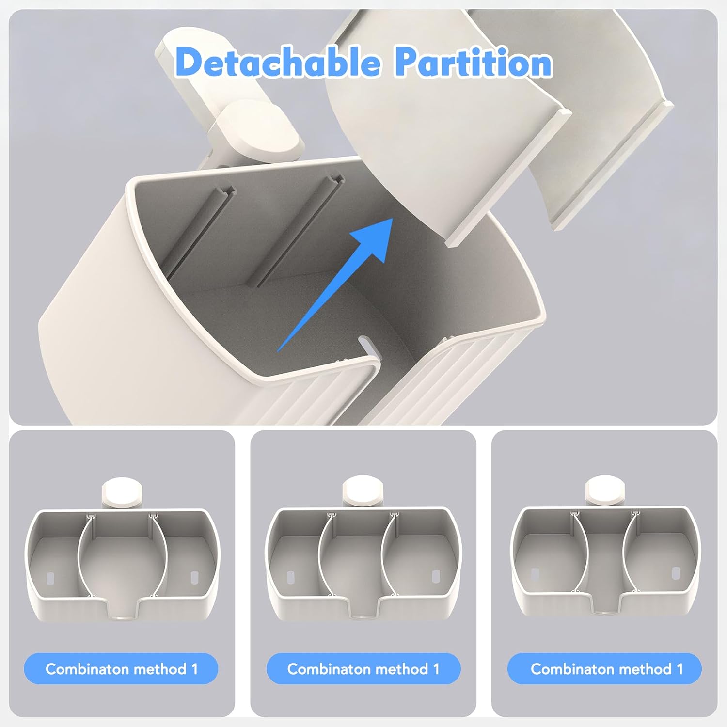 4-in-1 Desk Organizer, Desk Cup Holder with Headphone Hanger Detachable Pen Holder Charger Holder Desktop Storage Box Office & PC Gaming Accessories - Image 4