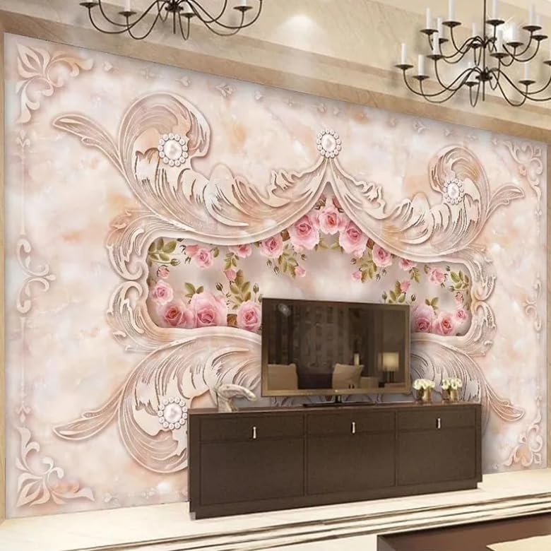 Papier peint mural effet marbre européen salon 200x140 cm
