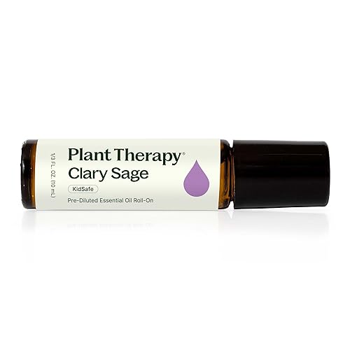 Plant Therapy Clary Sage Pre-Diluted Essential Oil Roll-On 10 mL