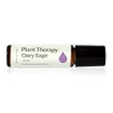 Plant Therapy Clary Sage Pre-Diluted Essential Oil Roll-On 10 mL (1/3 oz) 100% Pure, Natural Calming Aromatherapy for Sleep, Hair, Skin, and Women’s Health