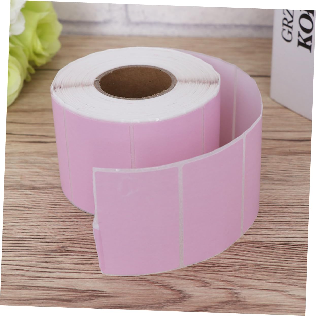 Etichette Termiche Rosa 60x40, 2 Pezzi di Carta Termica