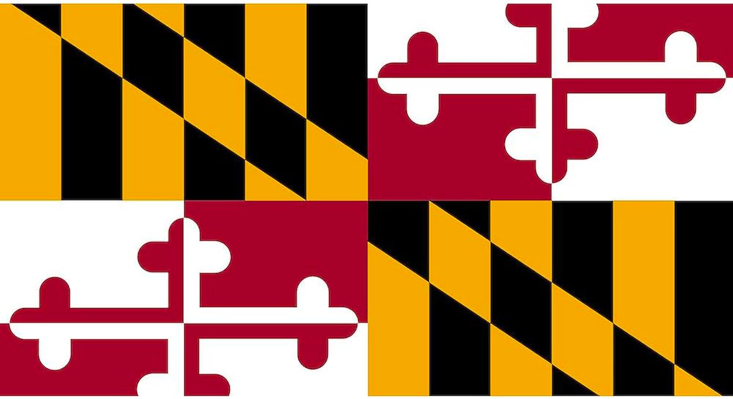 CafePress 2000Px Flag_of_Maryland_SVG License Plate Holder Aluminum License Plate Frame, License Tag Holder