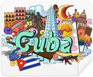Guantanamo Trinidad Cuba Graffiti Cleaning Cloth Screen Cleaner 2pcs Suede Fabric